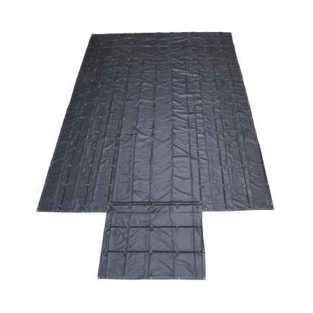 Us Cargo Control Tarp, Black, PVC Coated Polyester LLT20286-BLK